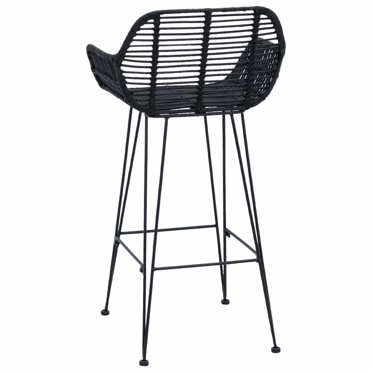 Bar Chair 2 pcs 55 x 52 x 92 cm Rattan and Iron