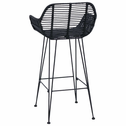 Bar Chair 2 pcs 55 x 52 x 92 cm Rattan and Iron