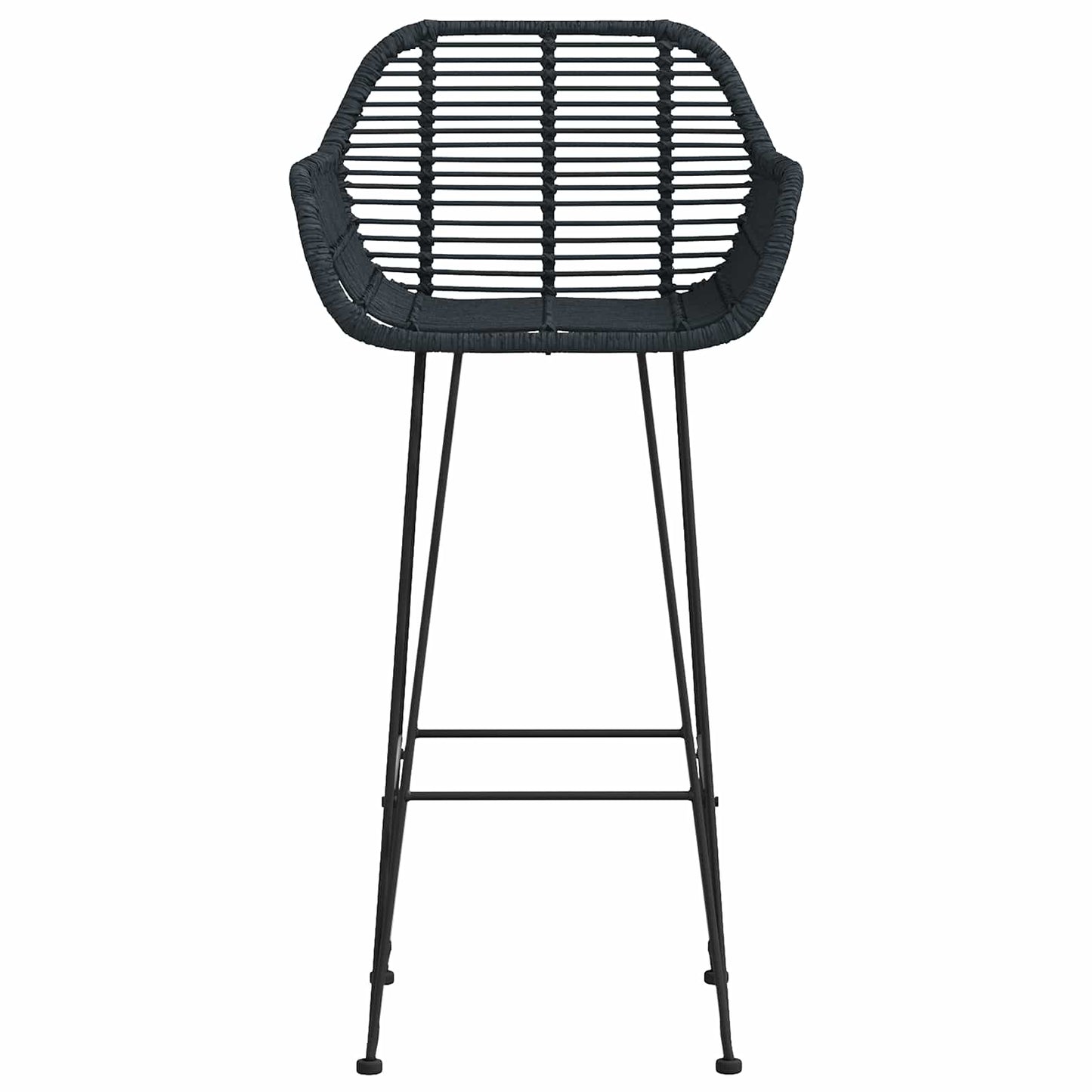 Bar Chair 2 pcs 55 x 52 x 105 cm Rattan and Iron