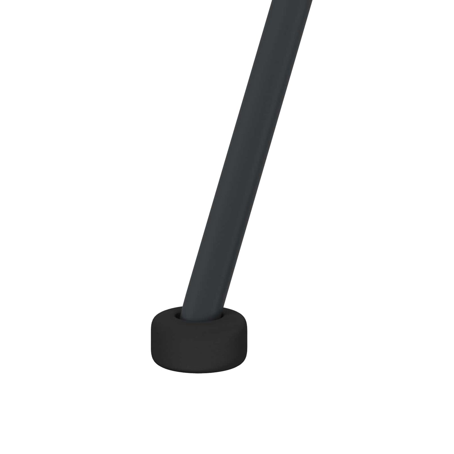 Dining Chair 2 pcs Black 49 x 51 x 81 cm Rattan and Iron