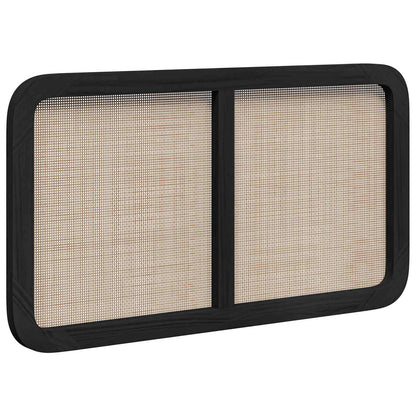 Headboard with Headboard Black 100 x 55 x 3 cm Rattan