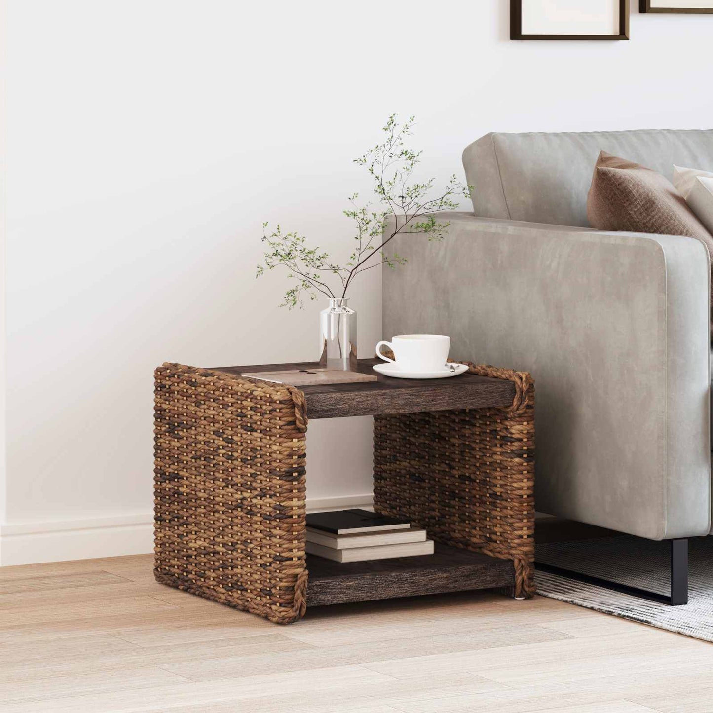 Coffee Table Natural 45 x 45 x 45 cm Solid Mahogany Wood