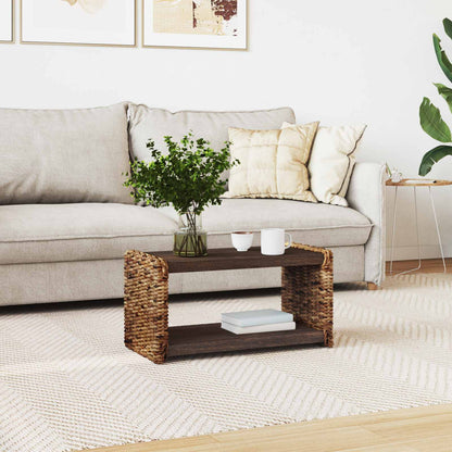Coffee Table Natural 70 x 35 x 35 cm Solid Mahogany Wood