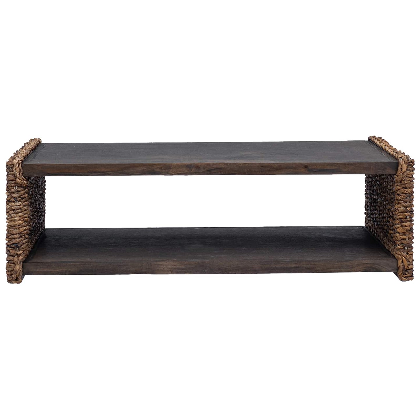 Coffee Table Natural 110 x 55 x 35 cm Solid Mahogany Wood