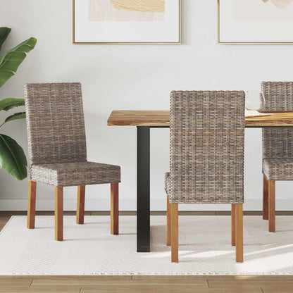 Dining Chair 2 pcs Kubu Grey 45 x 54 x 93 cm