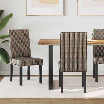 Dining Chair 2 pcs Solid Mahogany Wood Black Wash