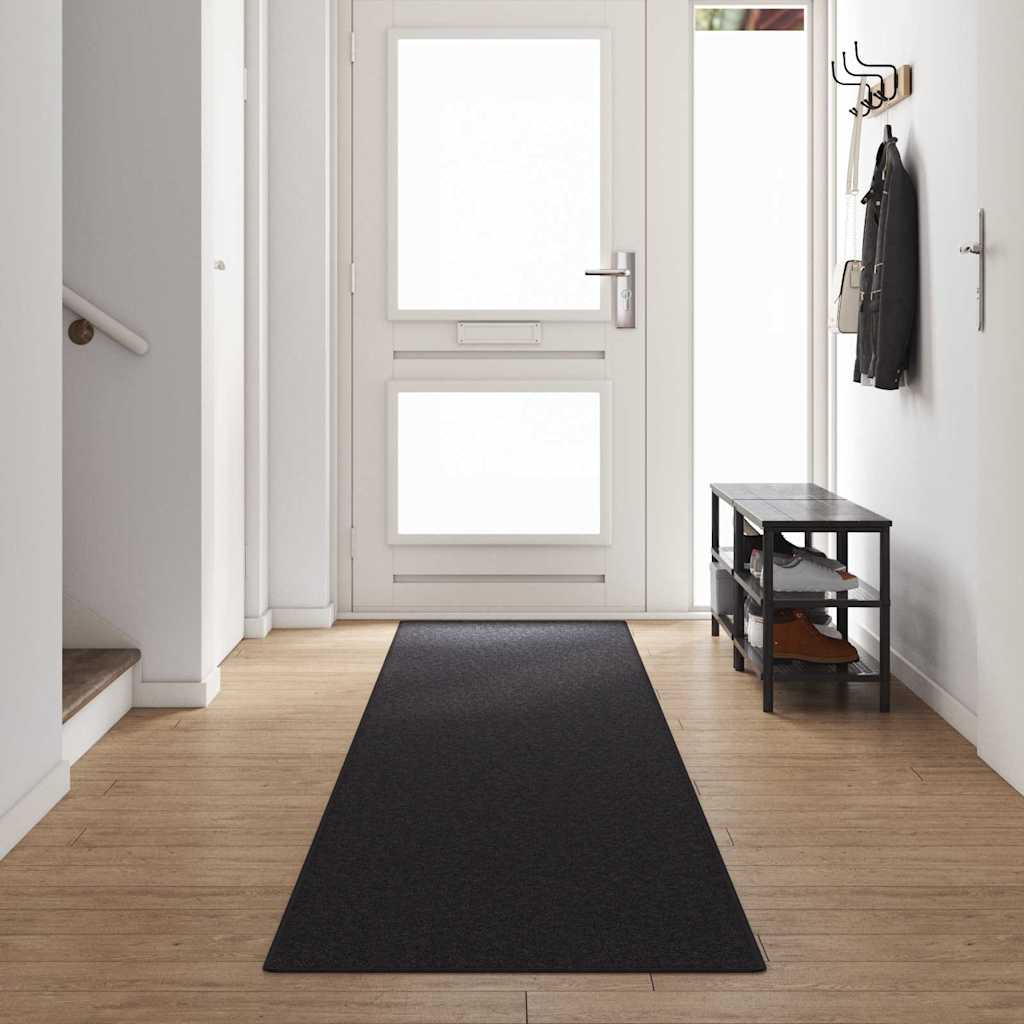 Carpet Runner Anthracite 80 x 500 cm 100% Polypropylene