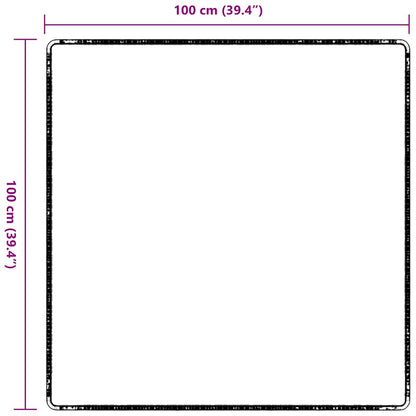 Carpet Runner Anthracite 100 x 100 cm 100% Polypropylene