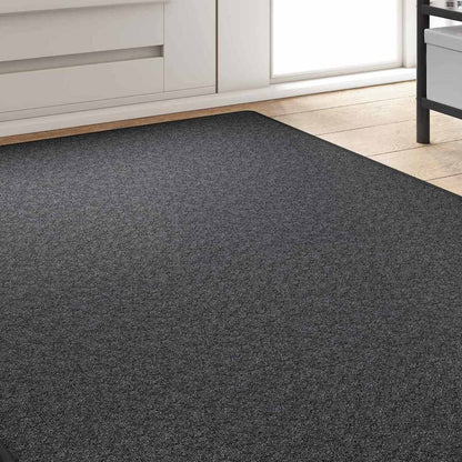Carpet Runner Dark Grey 100 x 300 cm 100% Polypropylene