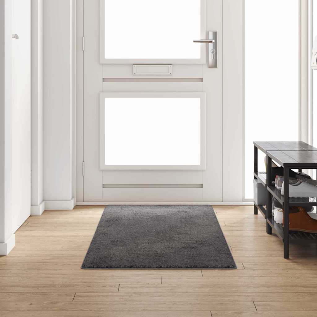 Carpet Runner Grey 80 x 250 cm 100% Polypropylene Tuft