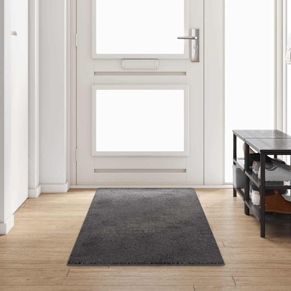 Carpet Runner Grey 80 x 300 cm 100% Polypropylene Tuft