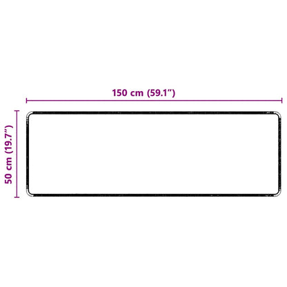 Carpet Runner Black 50 x 150 cm 100% Polypropylene Tuft