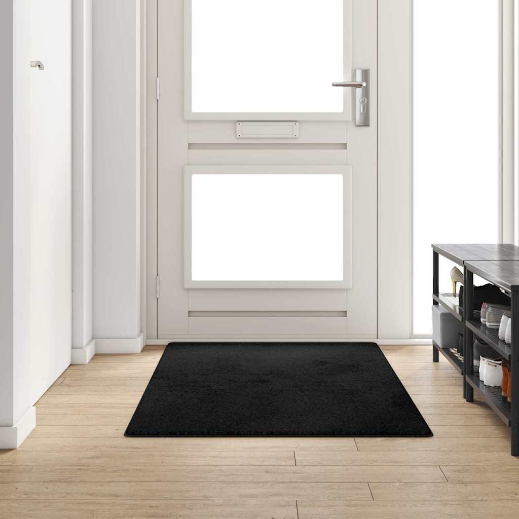Carpet Runner Black 100 x 200 cm 100% Polypropylene Tuft