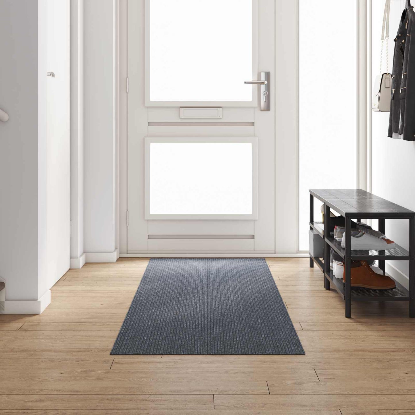 Carpet Runner Grey 80 x 300 cm Fabric