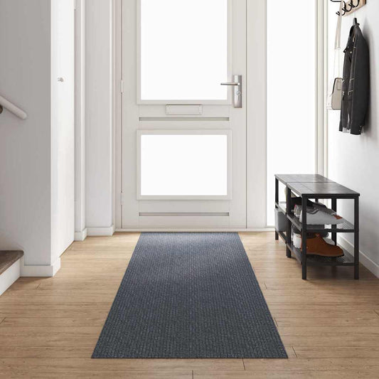 Carpet Runner Grey 80 x 400 cm Fabric