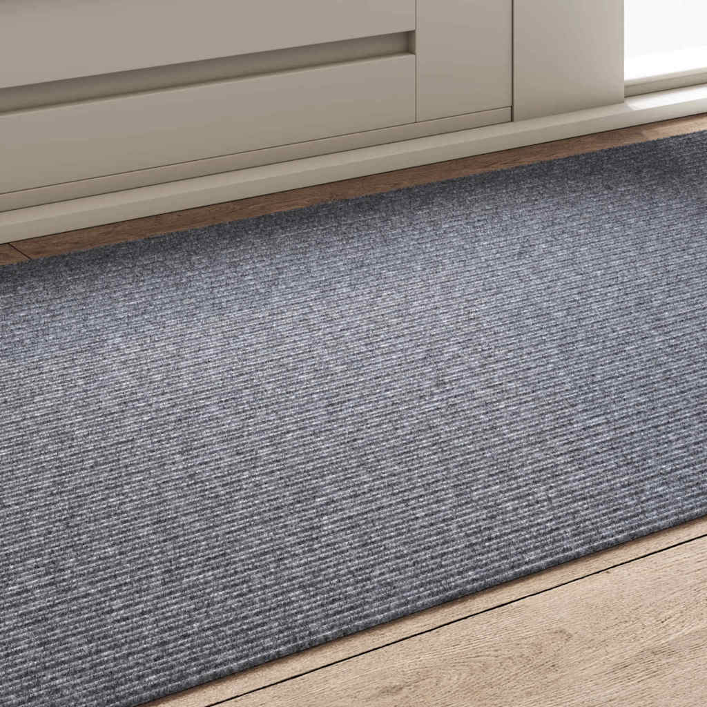 Carpet Runner Light Grey 80 x 150 cm Fabric