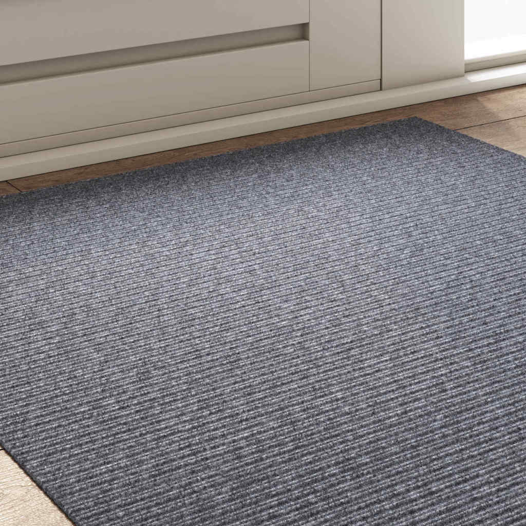 Carpet Runner Light Grey 100 x 100 cm Fabric