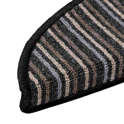 Self-adhesive Stair Mats 15 pcs Anthracite 56 x 17 x 3 cm