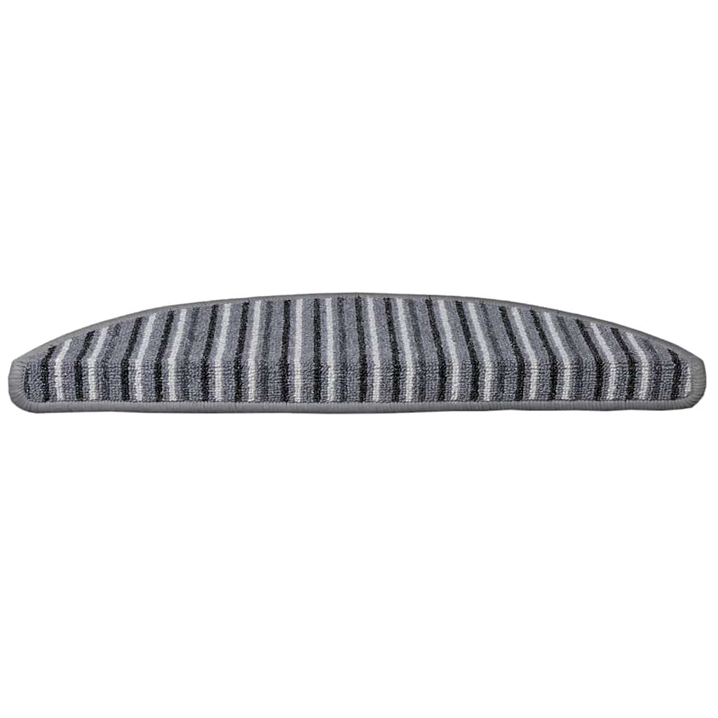 Self-adhesive Stair Mats 15 pcs Grey 56 x 17 x 3 cm