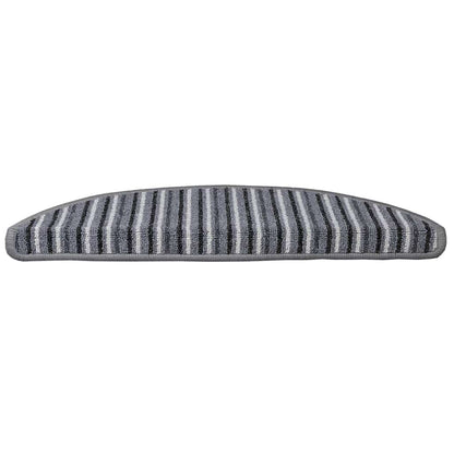Self-adhesive Stair Mats 15 pcs Grey 56 x 17 x 3 cm