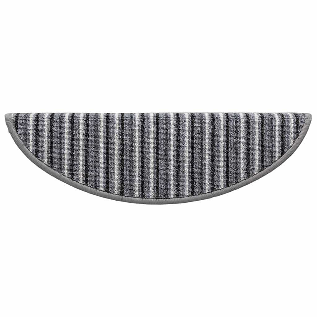 Self-adhesive Stair Mats 15 pcs Grey 56 x 17 x 3 cm