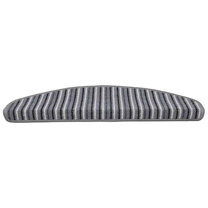 Self-adhesive Stair Mats 15 pcs Grey 65 x 21 x 4 cm