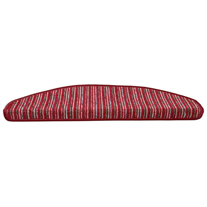 Self-adhesive Stair Mats 15 pcs Red 65 x 21 x 4 cm