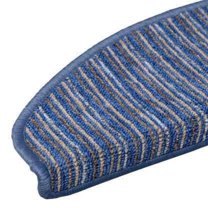 Self-adhesive Stair Mats 15 pcs Blue 65 x 21 x 4 cm