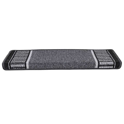 Self-adhesive Stair Mats 15 pcs Anthracite 65 x 21 x 4 cm