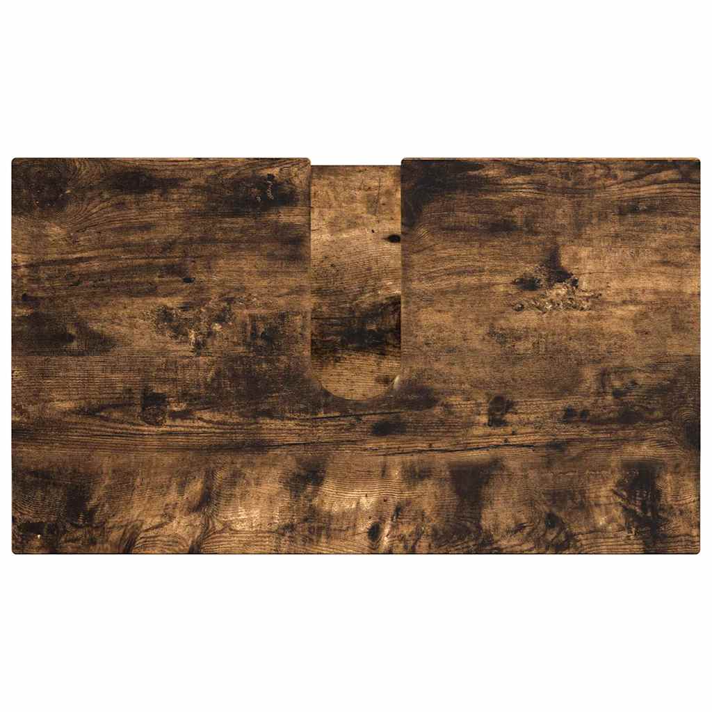 Bathroom Furniture Set 2 pcs Smoked Oak 61 x 35 x 64 cm
