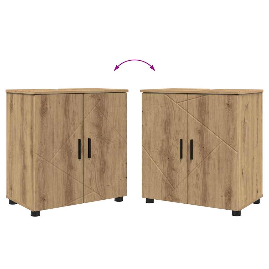 Bathroom Furniture Set 2 pcs Artisan Oak 61 x 35 x 64 cm