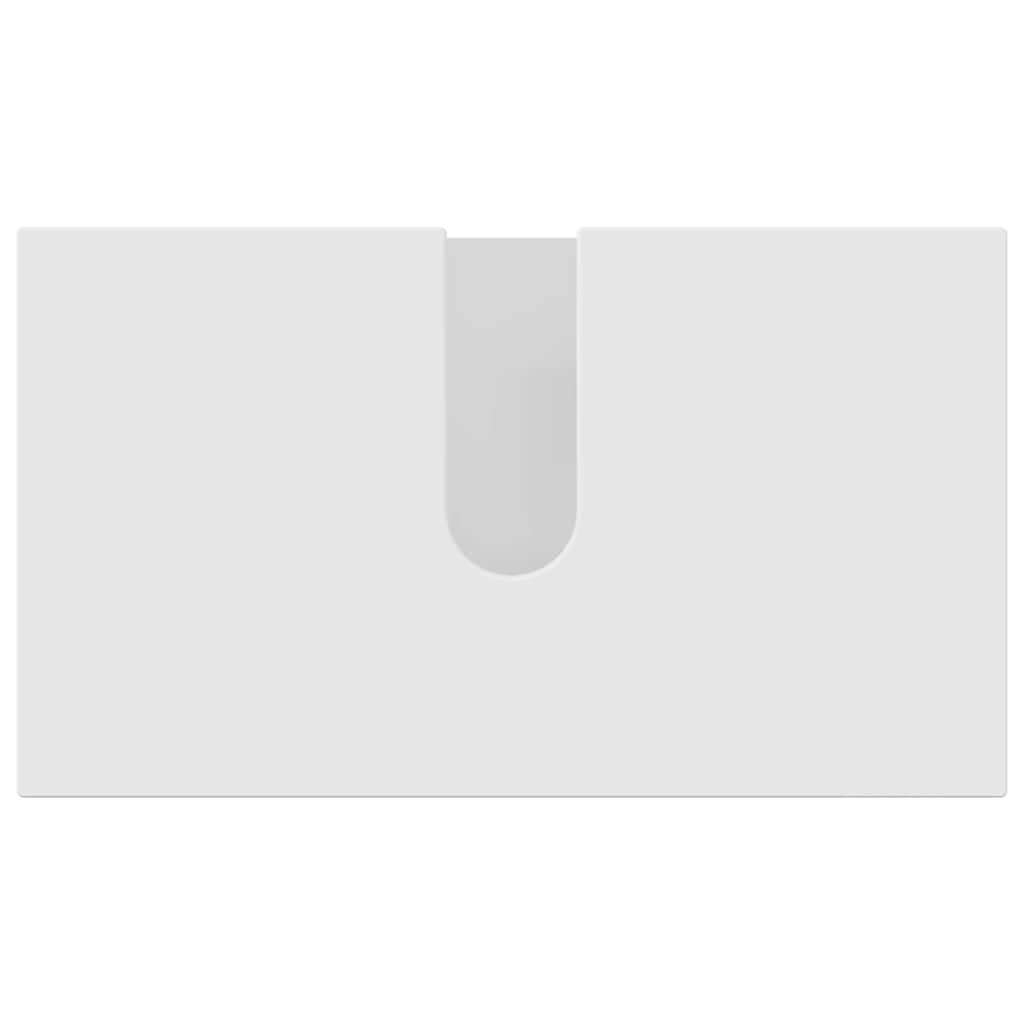 Bathroom Furniture Set 3 pcs White Engineered wood & Metal