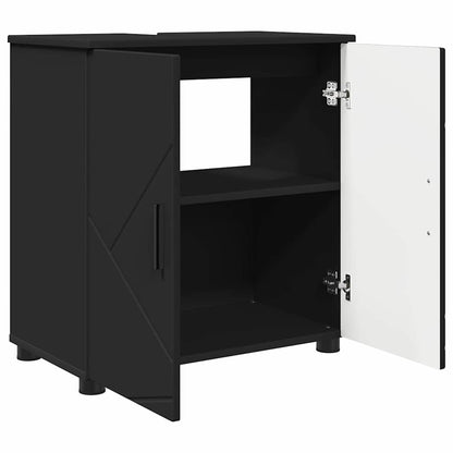 Bathroom Furniture Set 3 pcs Black 61 x 35 x 64 cm
