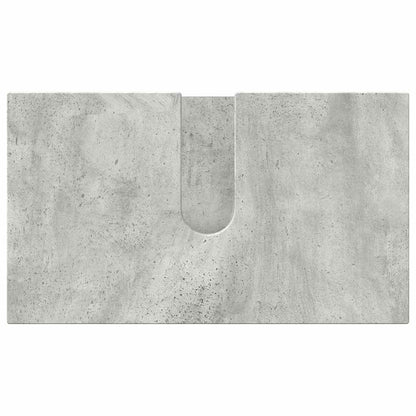 Bathroom Furniture Set 3 pcs Concrete grey Engineered wood
