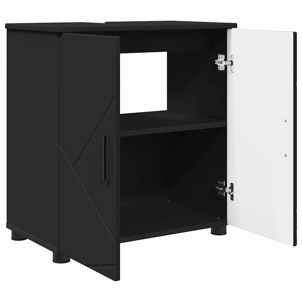 Bathroom Furniture Set 3 pcs Black 61 x 35 x 64 cm