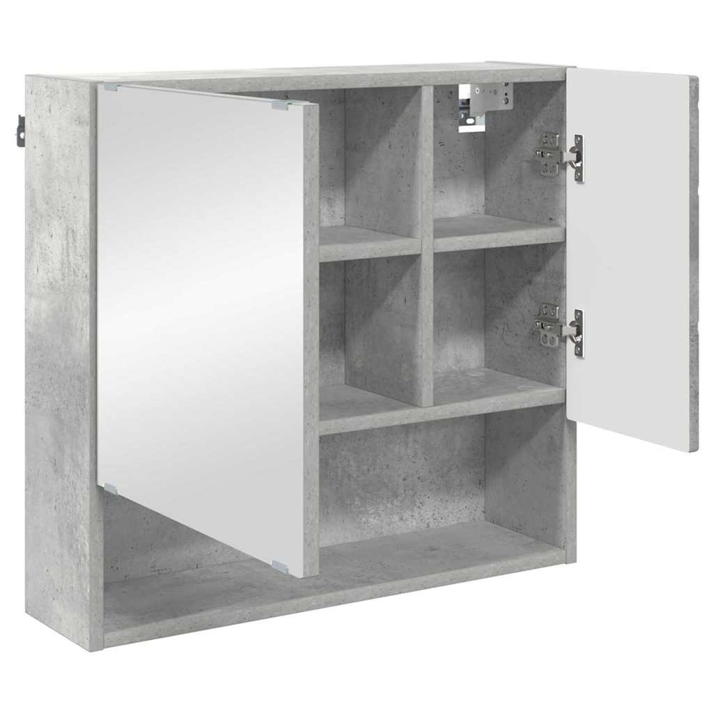 Bathroom Furniture Set with Drawer 3 pcs Concrete Grey