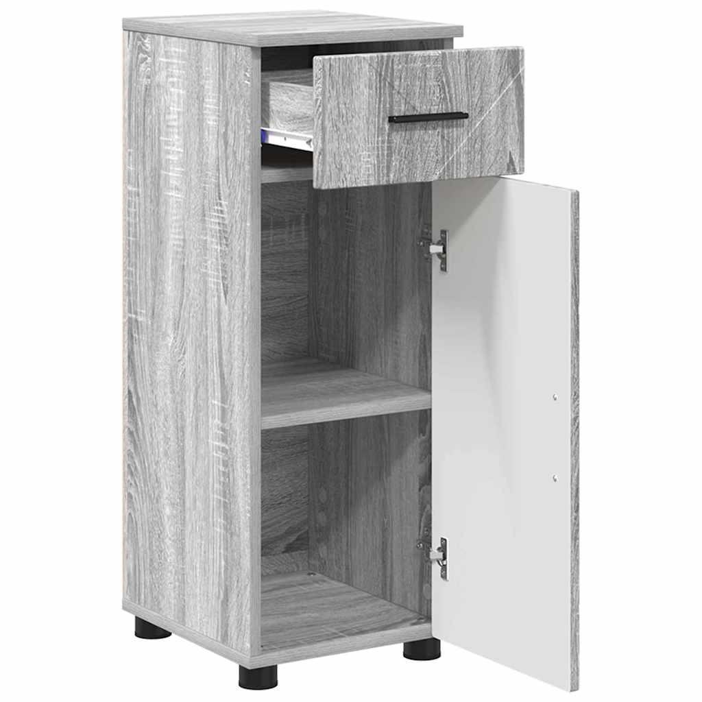 Bathroom Furniture Set 3 pcs Grey Sonoma 61 x 35 x 64 cm