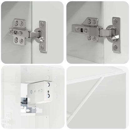 Bathroom Furniture Set Wall-mounted 4 pcs High Gloss White