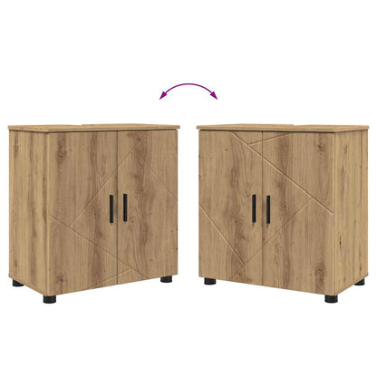 Bathroom Furniture Set 4 pcs Artisan Oak 61 x 35 x 64 cm