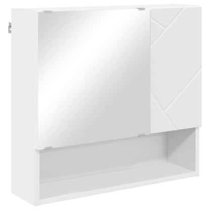 Bathroom Furniture Set 4 pcs White Engineered wood & Metal