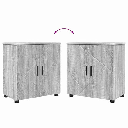 Bathroom Furniture Set 4 pcs Grey Sonoma 61 x 35 x 64 cm