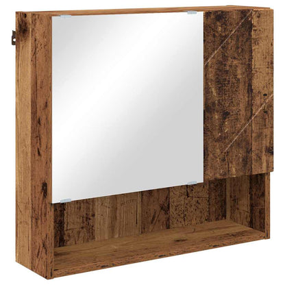 Bathroom Furniture Set 4 pcs Old Wood 61 x 35 x 64 cm