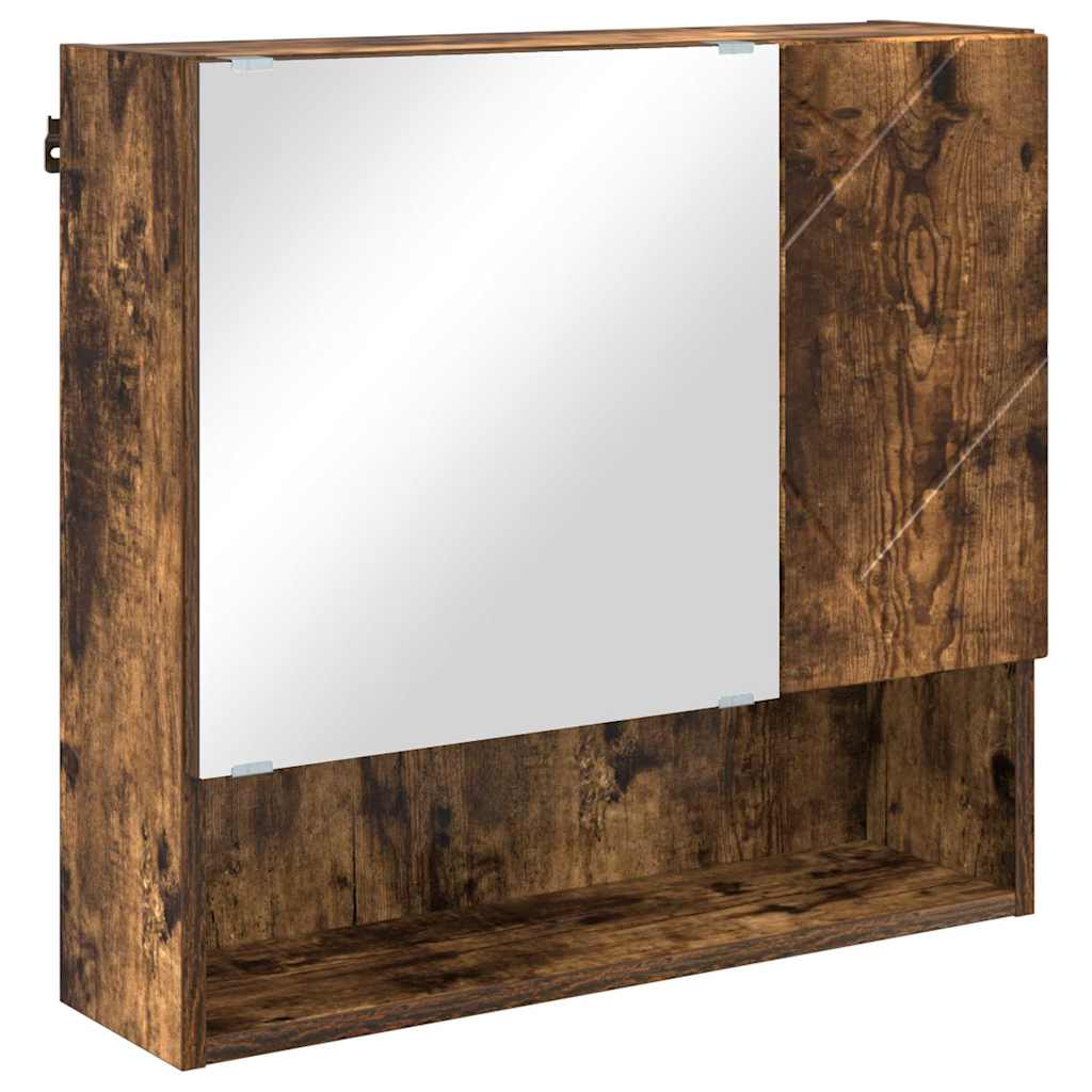 Bathroom Furniture Set 5 pcs Smoked Oak 61 x 35 x 64 cm