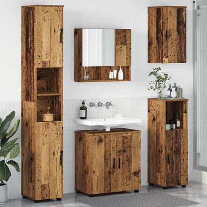 Bathroom Furniture Set 5 pcs Old Wood 61 x 35 x 64 cm