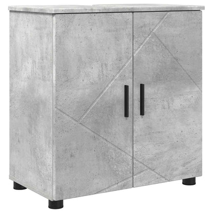 Bathroom Furniture Set with Drawer 5 pcs Concrete Grey