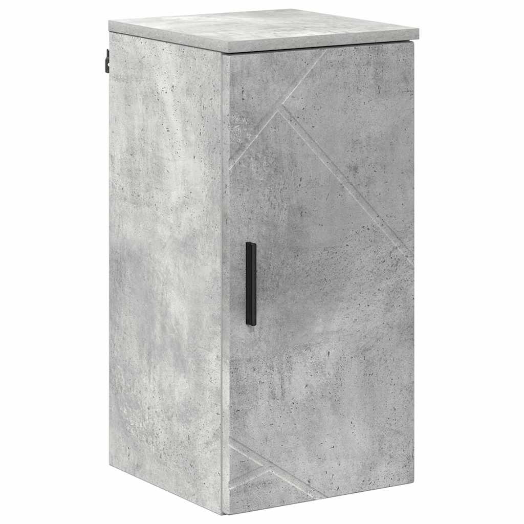 Bathroom Furniture Set with Drawer 5 pcs Concrete Grey