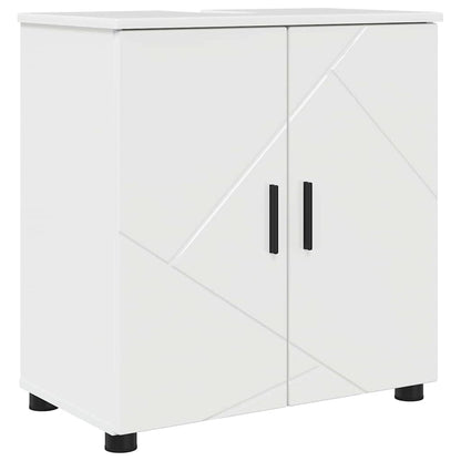Bathroom Furniture Set with Drawer 5 pcs High Gloss White