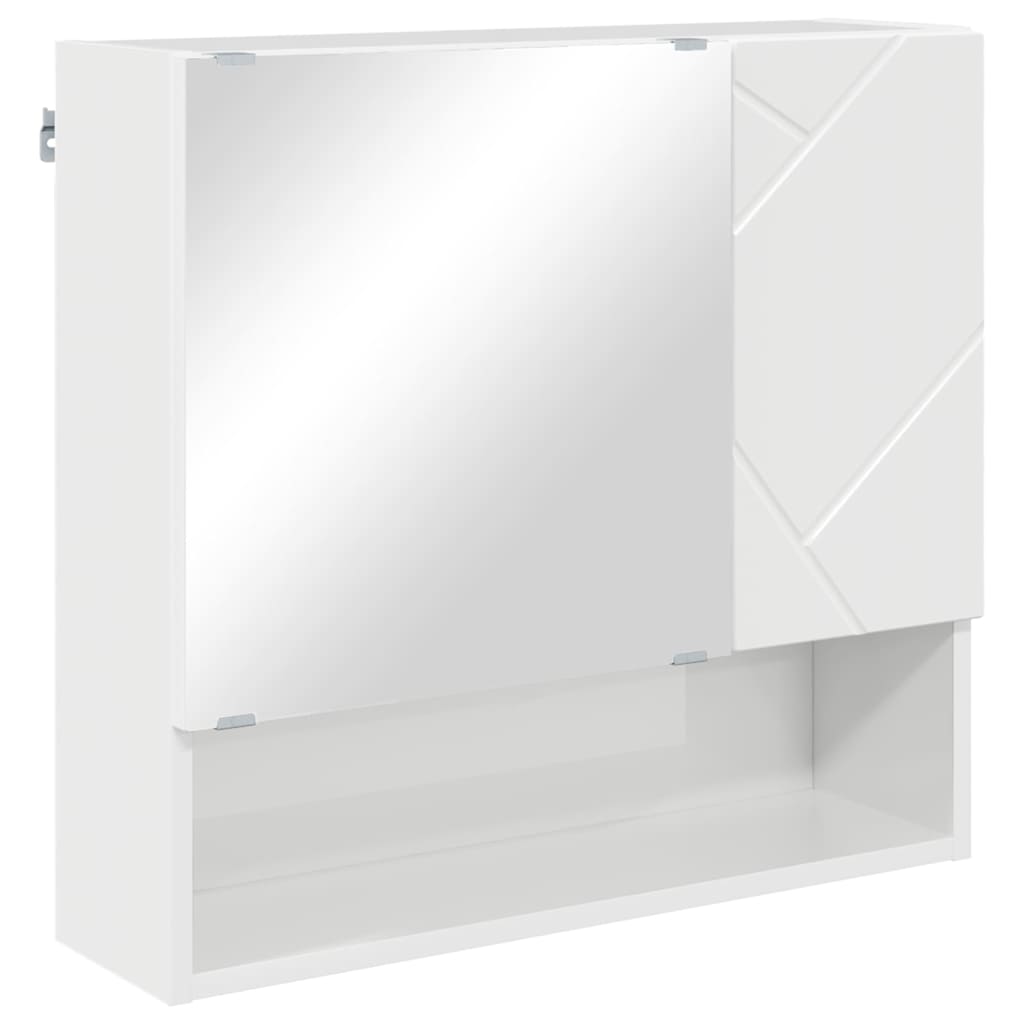Bathroom Furniture Set with Drawer 5 pcs High Gloss White