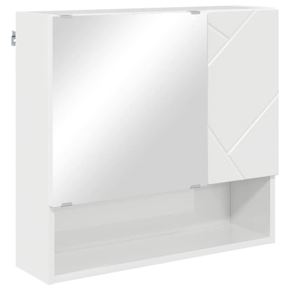 Bathroom Furniture Set with Drawer 5 pcs High Gloss White