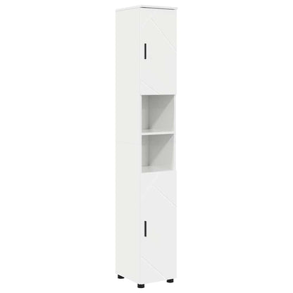 Bathroom Furniture Set with Drawer 5 pcs High Gloss White